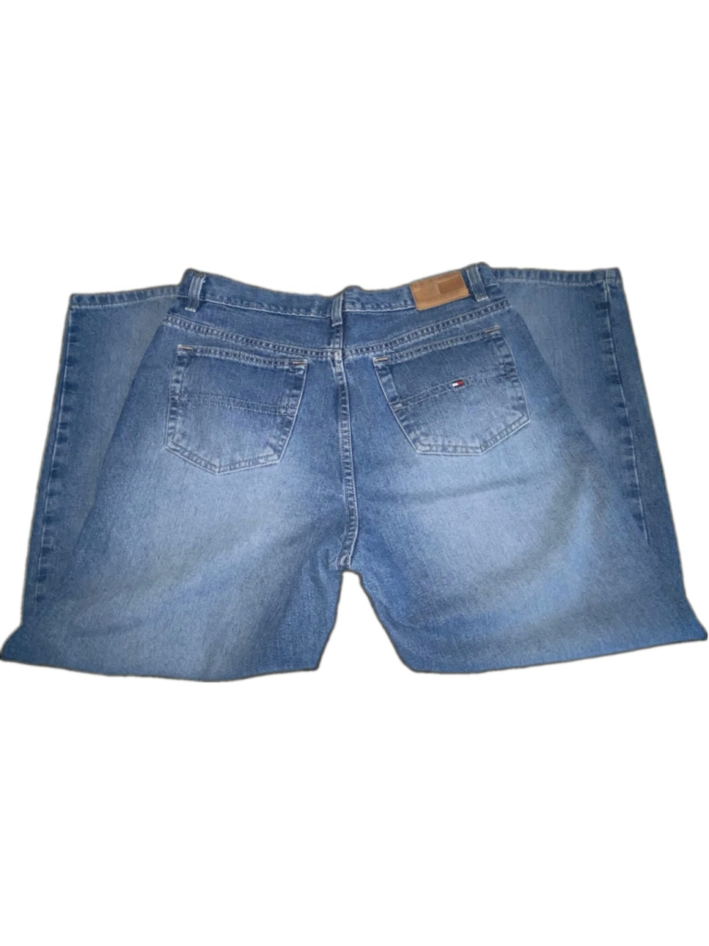 Vtg Tommy Hilfiger Jeans Womens 12 90's Mom Crop Jean Y2K Straight Leg High Rise